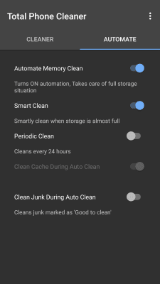 Screenshot of the application Total Memory Cleaner Free - #3