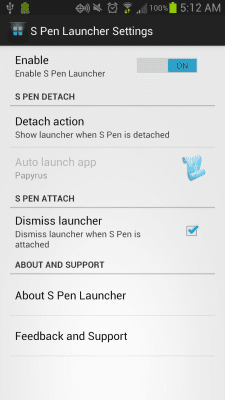 Screenshot of the application S Pen Launcher - #3
