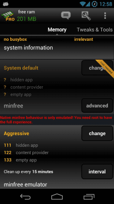 Screenshot of the application AutoKiller Memory Optimizer - #2