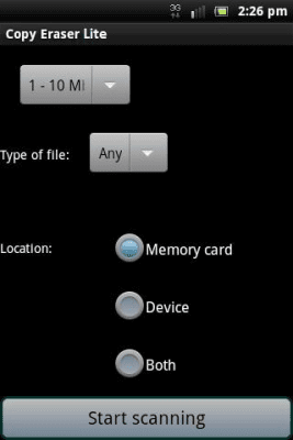Screenshot of the application Copy Eraser Lite - #4