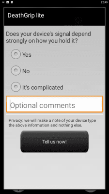 Screenshot of the application Signal DeathGrip free - #2