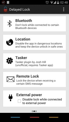 Screenshot of the application Delayed Lock TRIAL - #2