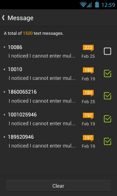 Screenshot of the application Erase History.GO - #3