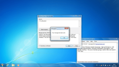 Screenshot of the application RSend - #2