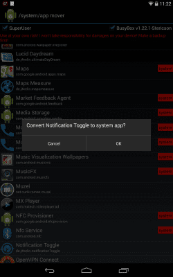 Screenshot of the application /system/app mover ROOT - #3