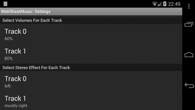 Screenshot of the application Midi Sheet Music (patched) - #2