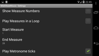 Screenshot of the application Midi Sheet Music (patched) - #3