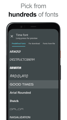 Screenshot of the application DIGI Clock widget - #5
