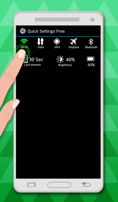 Screenshot of the application Quick settings for free - #3