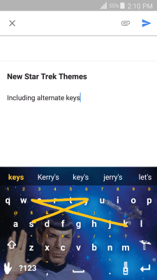 Screenshot of the application Swype Keyboard Trial - #2