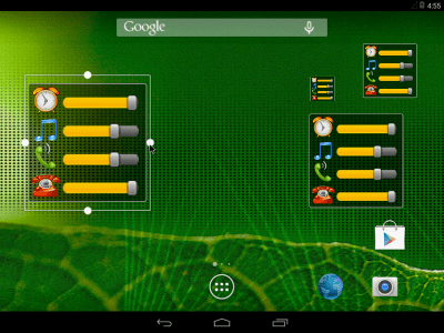 Screenshot of the application Volume control widget - #7