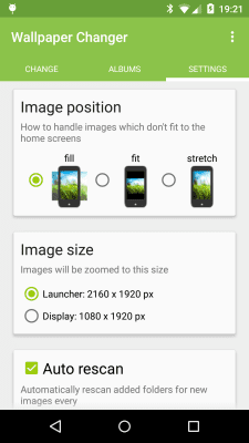 Screenshot of the application Wallpaper Changer - #5