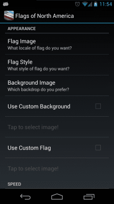 Screenshot of the application NA Flags Free Live Wallpaper - #5
