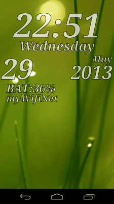 Screenshot of the application DIGI Clock Live Wallpaper - #2