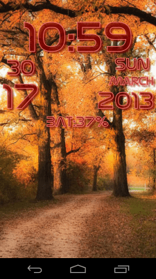 Screenshot of the application DIGI Clock Live Wallpaper - #5
