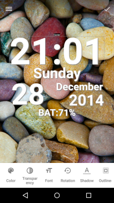 Screenshot of the application DIGI Clock Live Wallpaper - #7