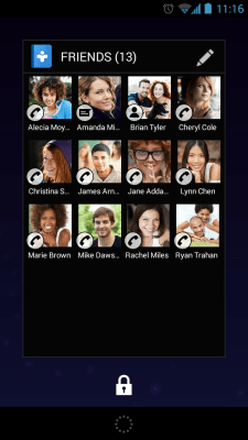 Screenshot of the application Contacts+ Widget - #4
