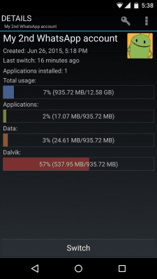 Screenshot of the application SwitchMe Multiple Accounts - #5