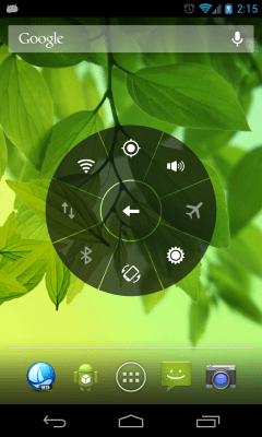 Screenshot of the application Floating Toucher - #2