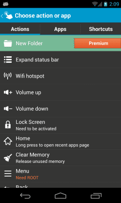 Screenshot of the application Floating Toucher - #6