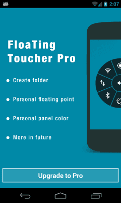 Screenshot of the application Floating Toucher - #7