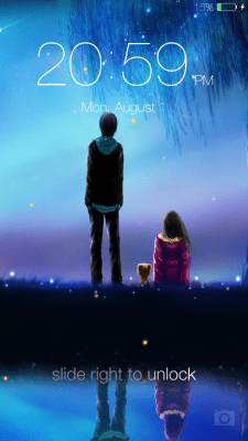 Screenshot of the application Fireflies lockscreen - #2