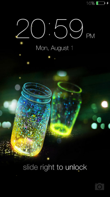 Screenshot of the application Fireflies lockscreen - #6