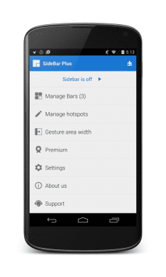 Screenshot of the application Sidebar Plus (Multi-bars) - #6