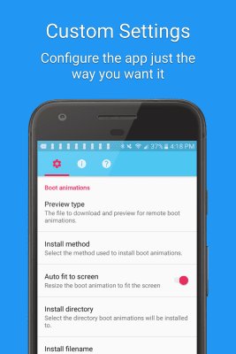 Screenshot of the application Boot Animations for Superuser - #6