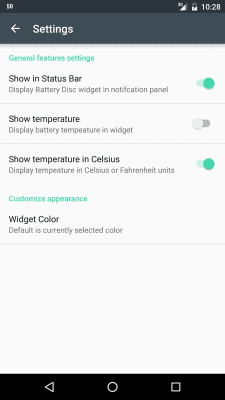Screenshot of the application Beautiful Battery Disc - #3