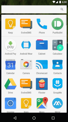 Screenshot of the application Blur - A Launcher Replacement - #2