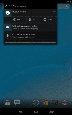 Screenshot of the application Rotator - #2