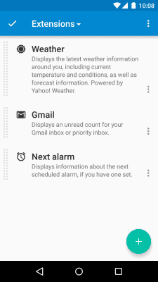 Screenshot of the application DashClock Widget - #2
