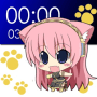Download Chibi Luka Clock Widget (2x4)