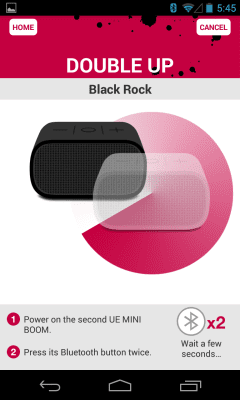 Screenshot of the application UE MINI BOOM - #3