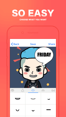 Screenshot of the application FaceQ - #2