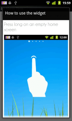 Screenshot of the application Its About Time Widget - #5