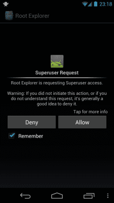 Screenshot of the application ChainsDD Superuser - #3