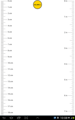 Screenshot of the application Ruler - #3