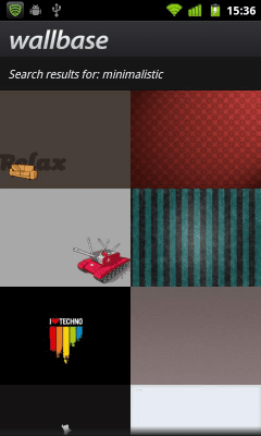 Screenshot of the application Wallbase HD Wallpapers - #2