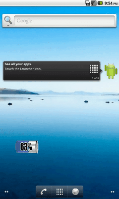 Screenshot of the application Cool Battery Widget - #3