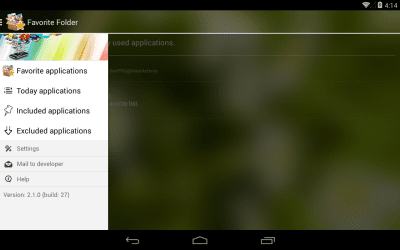 Screenshot of the application Favorite Folder - #6