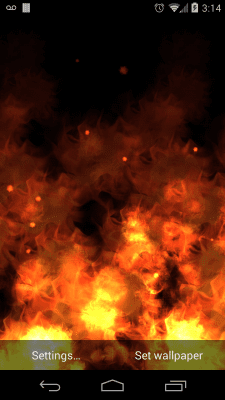Screenshot of the application KF Flames Free Live Wallpaper - #2
