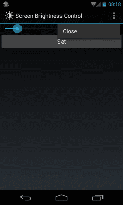 Screenshot of the application screen brightness control free - #2