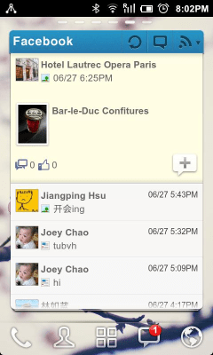 Screenshot of the application GO FBWidget - #3
