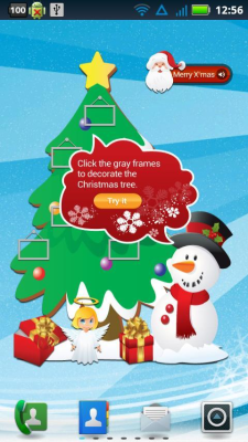 Screenshot of the application Christmas Tree Widget - #2