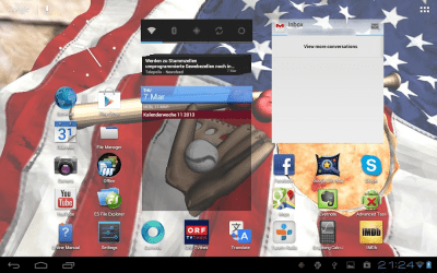 Screenshot of the application American Flag Apple Pie 3D LWP - #3