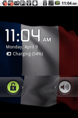 Screenshot of the application France Flag Live Wallpaper - #2