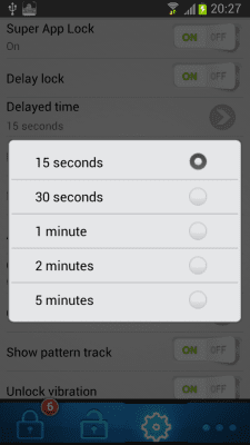 Screenshot of the application Super application lock - #7