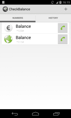 Screenshot of the application CheckBalance Widget - #2